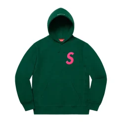Supreme S Logo Hooded Sweatshirt (FW19) Dark Green ||Plus Sale