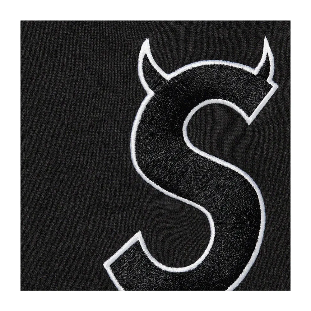 Supreme S Logo Hooded Sweatshirt (FW22) Black ||Plus Best