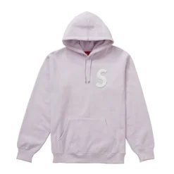 Supreme S Logo Hooded Sweatshirt (SS20) Light Purple ||Plus Best