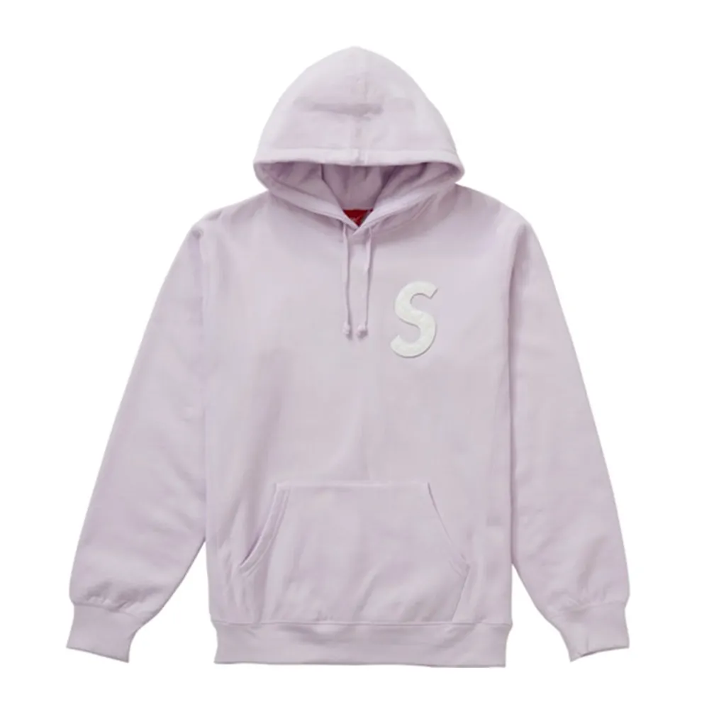 Supreme S Logo Hooded Sweatshirt (SS20) Light Purple ||Plus Best