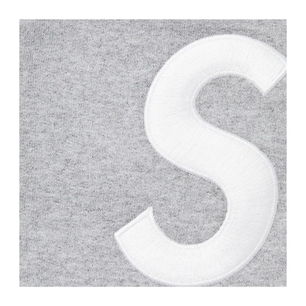 Supreme S Logo Split Sweatpant Heather Grey ||Plus Hot