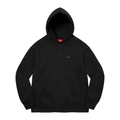 Supreme Small Box Hooded Sweatshirt Black|Plus New