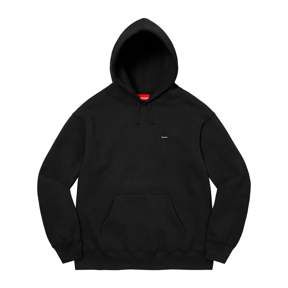 Supreme Small Box Hooded Sweatshirt Black|Plus New