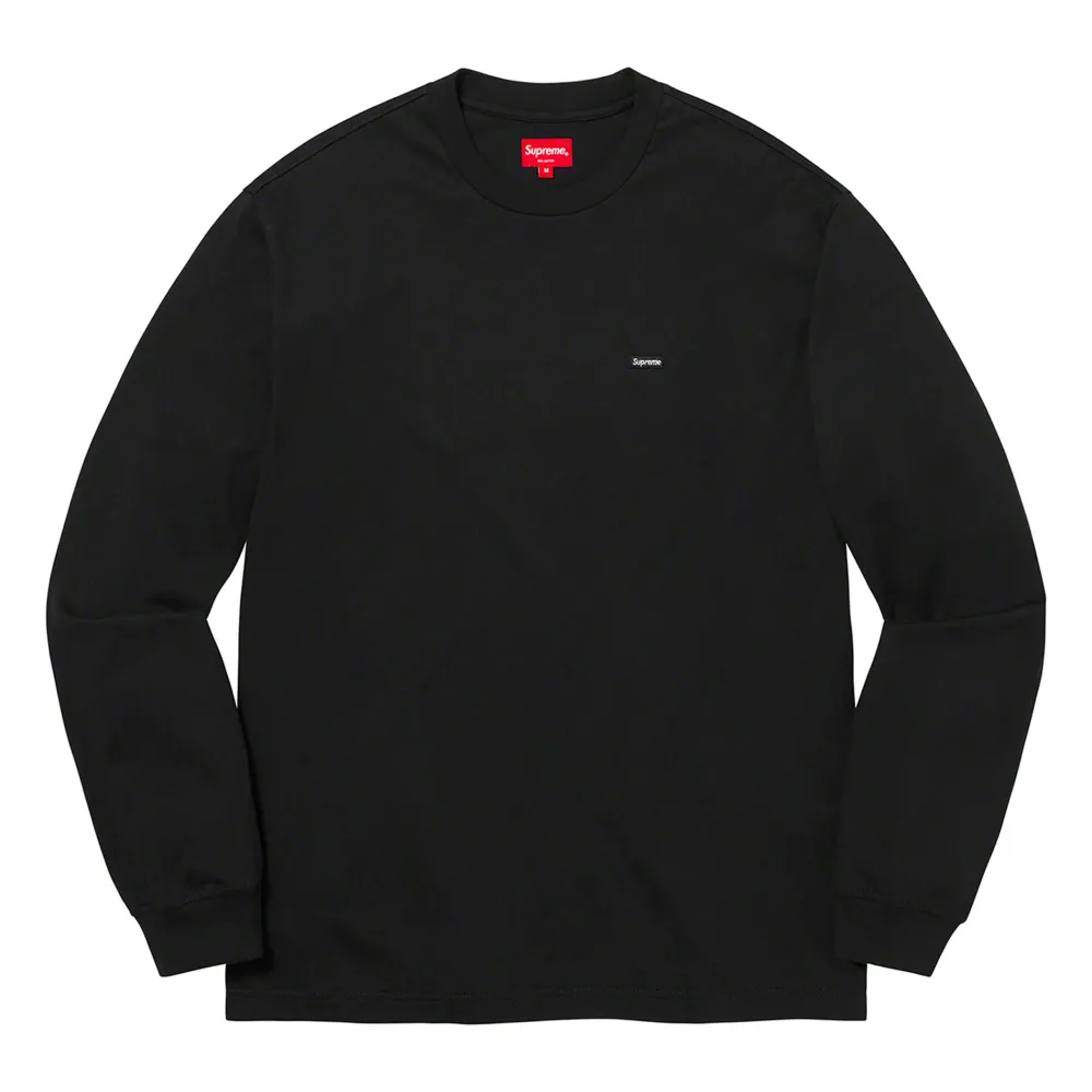 Supreme Small Box L/S Tee (SS22) Black ||Plus New