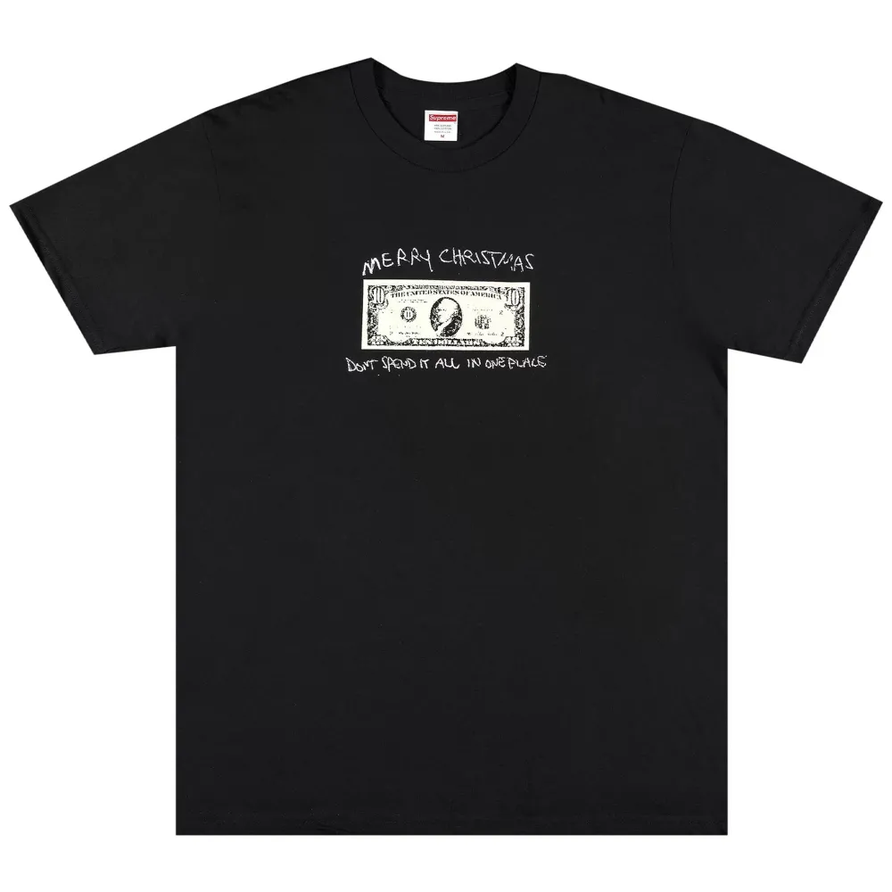 Supreme Spend It Tee Black ||Plus Fashion