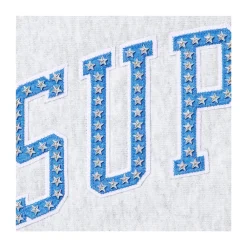 Supreme Stars Arc Hooded Sweatshirt Ash Grey ||Plus Discount