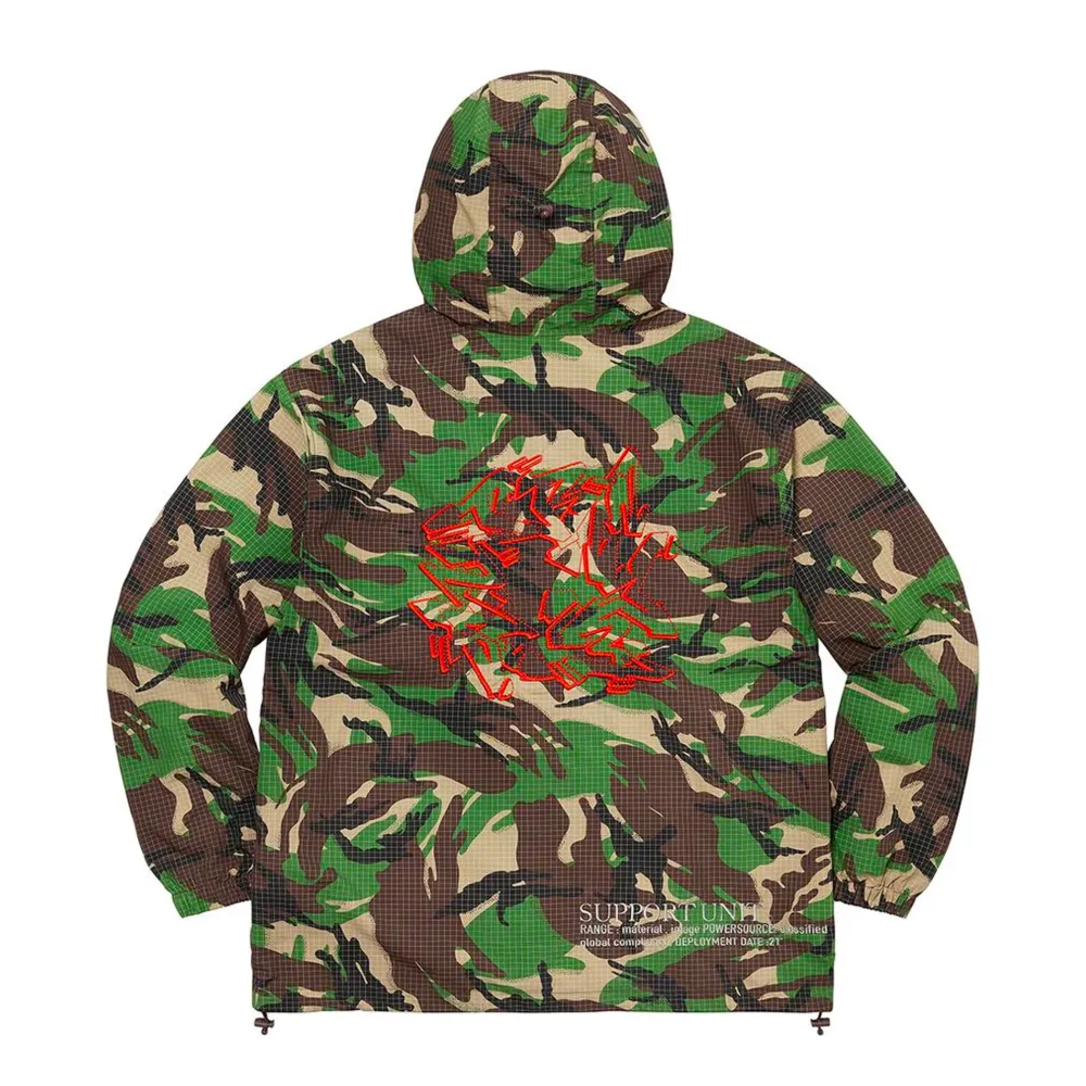 Supreme Support Unit Nylon Ripstop Jacket Swirl Camo ||Plus New