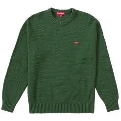 Supreme Textured Small Box Sweater Green ||Plus Best