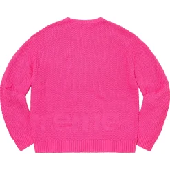 Supreme Textured Small Box Sweater Pink ||Plus Online
