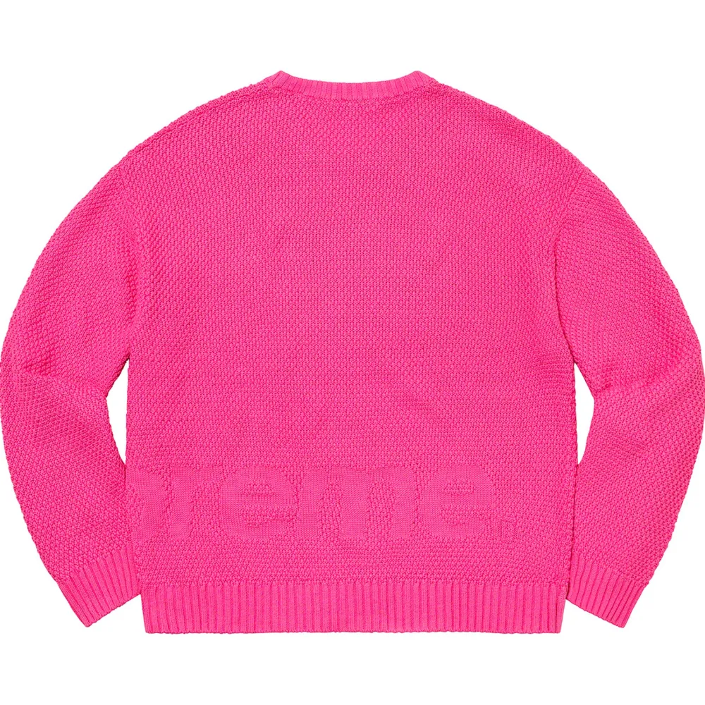 Supreme Textured Small Box Sweater Pink ||Plus Online