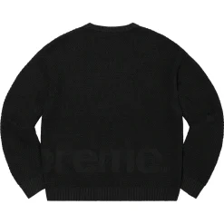 Supreme Textured Small Box Sweater Black ||Plus Sale