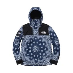 Supreme The North Face Navy Bandana Paisley Mountain Parka Jacket ||Plus Outlet