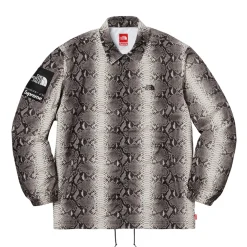 Supreme The North Face Snakeskin Taped Seam Coaches Jacket Black ||Plus Fashion
