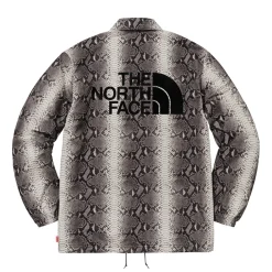 Supreme The North Face Snakeskin Taped Seam Coaches Jacket Black ||Plus Fashion
