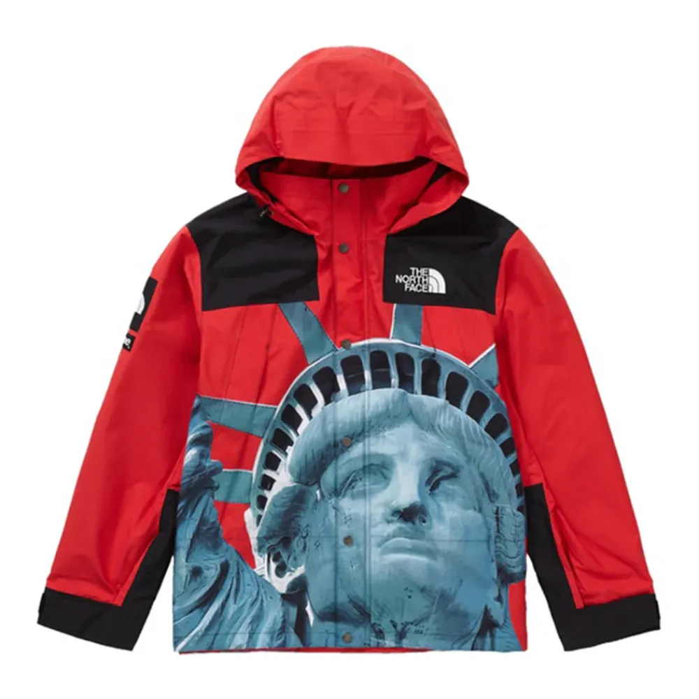 Supreme The North Face Statue of Liberty Mountain Jacket Red ||Plus Hot