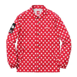 Supreme The North Face Stars Coachable Jacket Red ||Plus New