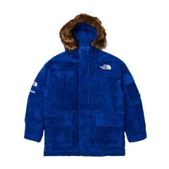 Supreme The North Face Suede 600-Fill Down Parka Blue|Plus Hot