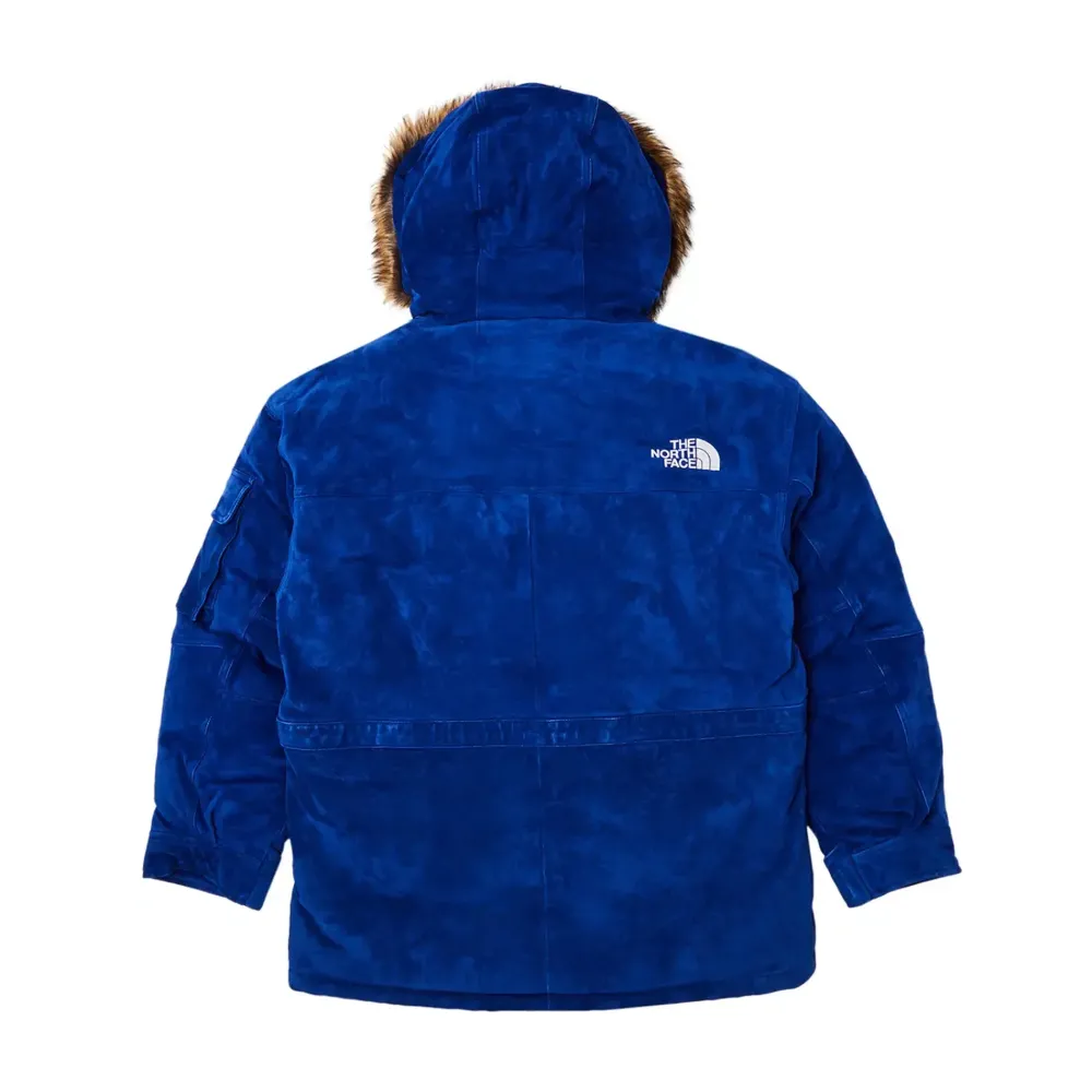 Supreme The North Face Suede 600-Fill Down Parka Blue|Plus Hot