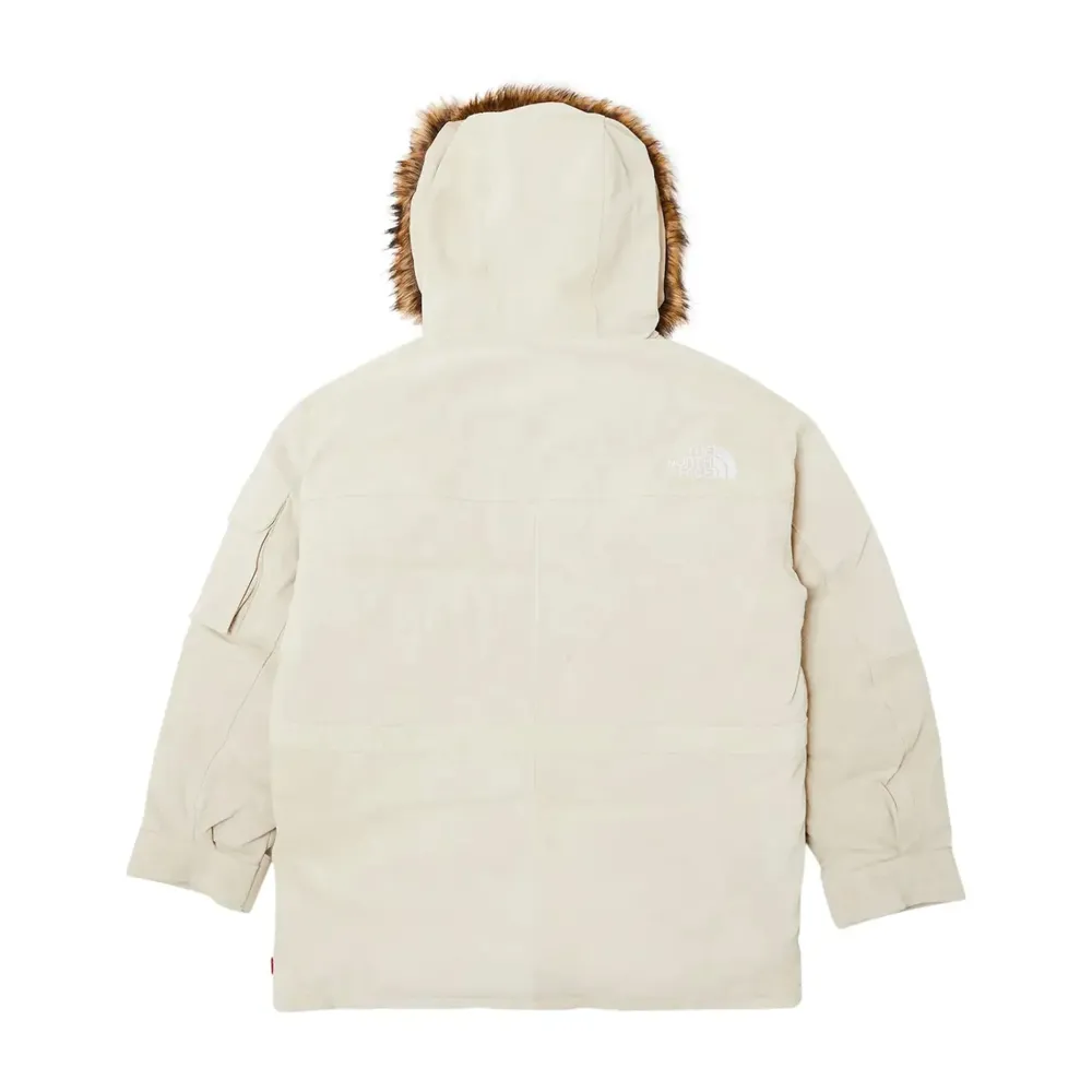 Supreme The North Face Suede 600-Fill Down Parka White|Plus New
