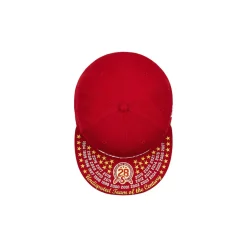 Supreme Undisputed Box Logo New Era Fitted Hat Dark Red ||Plus Fashion