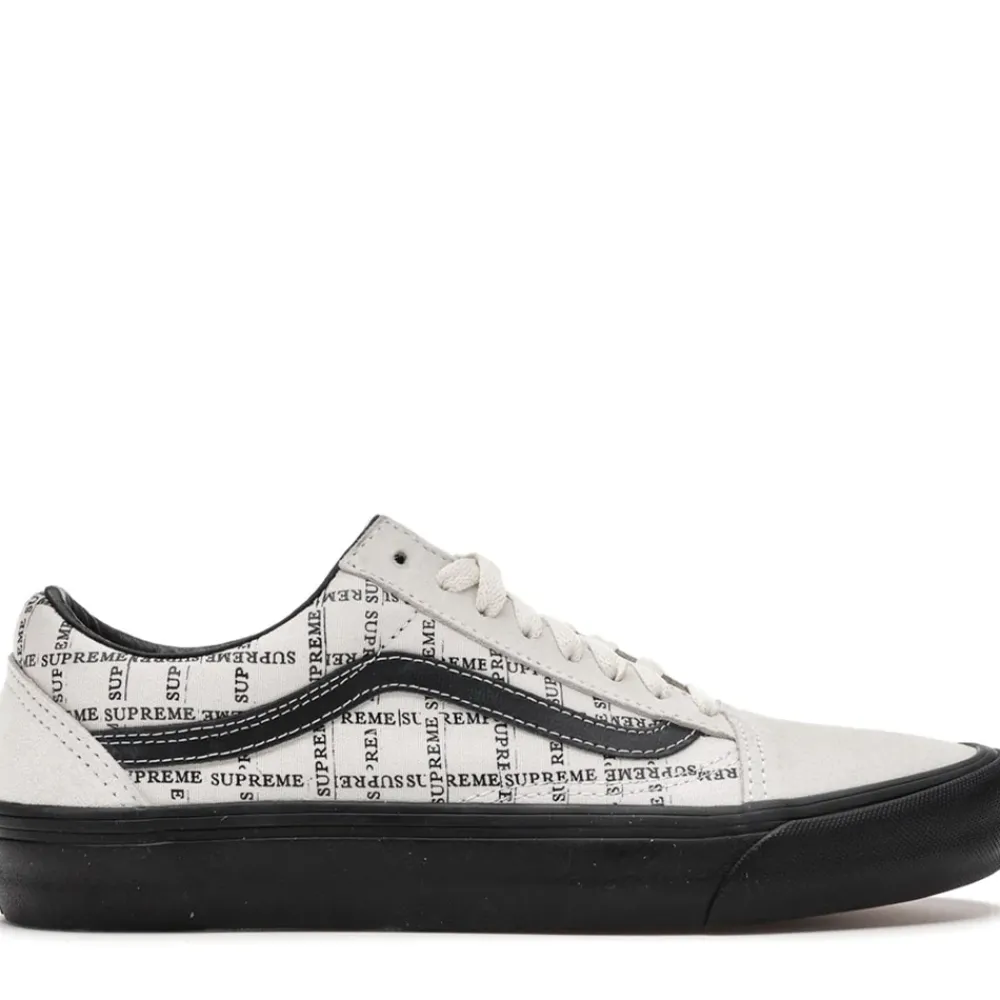 Supreme Vans Old Skool Grid White ||Plus Best