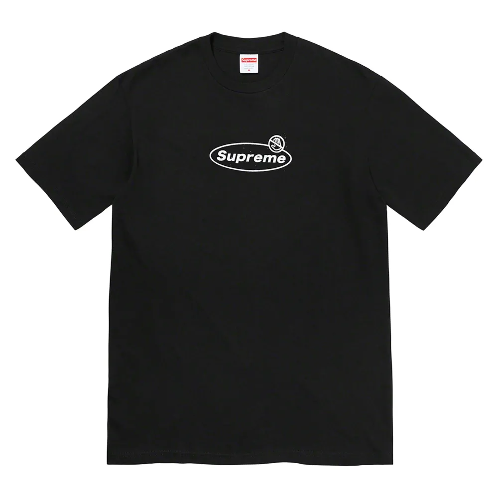 Supreme Warning Tee Black ||Plus New