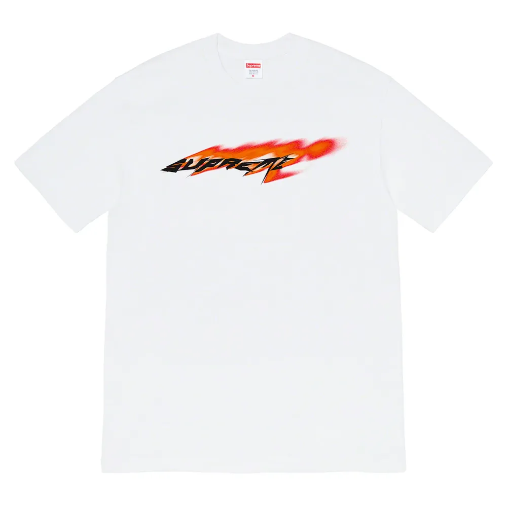 Supreme Wind Tee White/Orange ||Plus Clearance