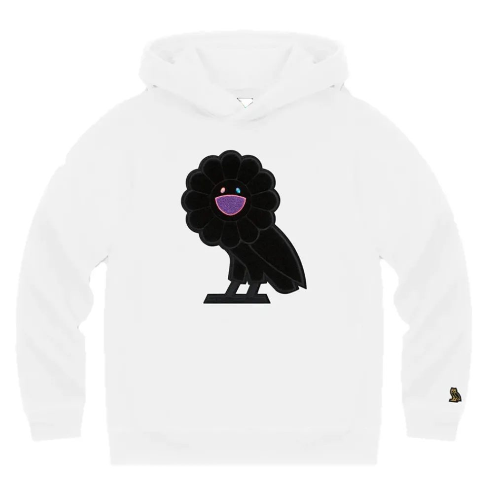 Takashi Murakami x OVO Hoodie White ||Plus New