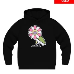 Takashi Murakami x OVO Surplus Flower Owl Hoodie Black (Used)|PlusJ Fashion