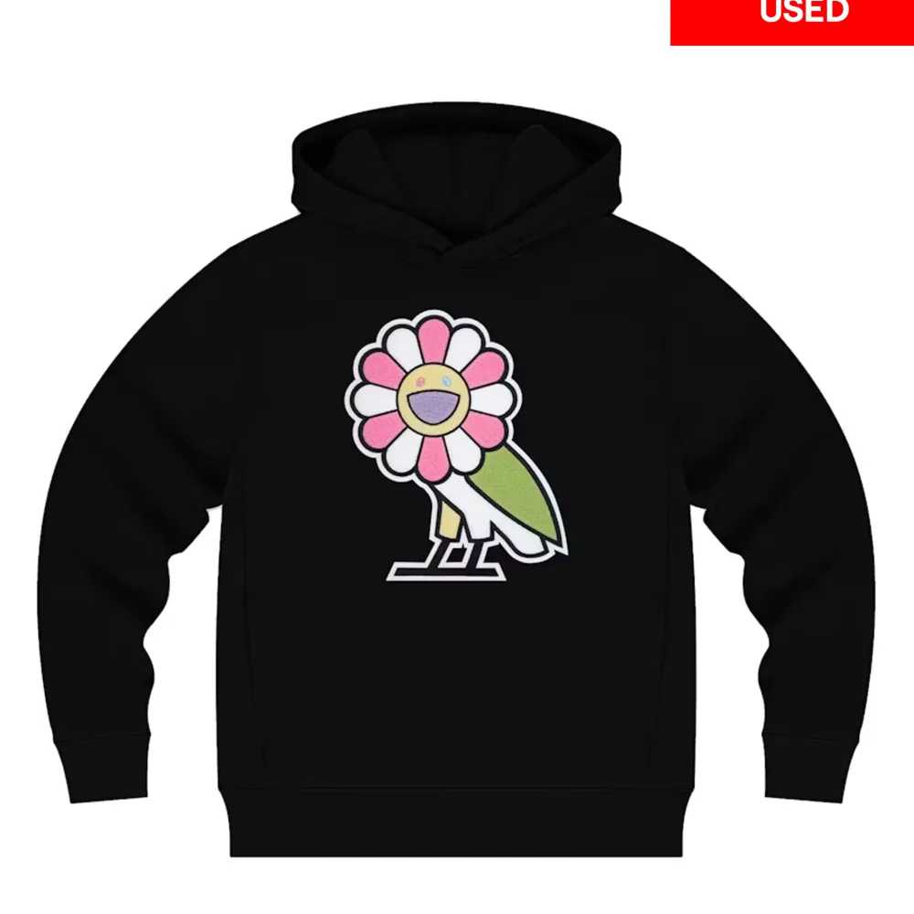 Takashi Murakami x OVO Surplus Flower Owl Hoodie Black (Used)|PlusJ Fashion