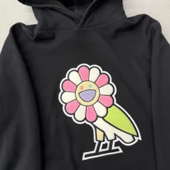 Takashi Murakami x OVO Surplus Flower Owl Hoodie Black (Used)|PlusJ Fashion