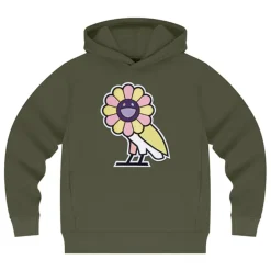 Takashi Murakami x OVO “Sur” Hoodie Olive ||Plus Hot