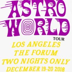 Travis Scott Astroworld LA Exclusive T-Shirt White | PLUS|Plus2 Best