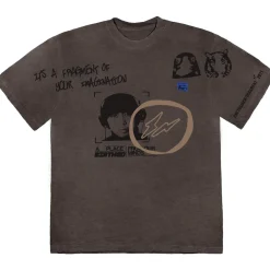Travis Scott Cactus Jack For Fragment Hiroshi Tee Brown Pepper ||Plus Fashion
