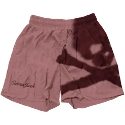 Travis Scott Cactus Jack For Mastermind Skull Shorts Washed Red ||Plus Fashion