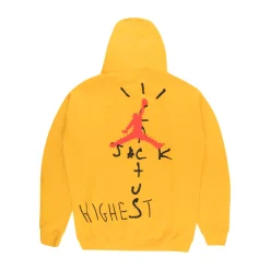 Travis Scott Jordan Cactus Jack Highest Hoodie Gold | PLUS|Plus2 Hot