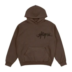 Travis Scott Utopia A2 Hooded Sweatshirt Brown ||Plus Clearance