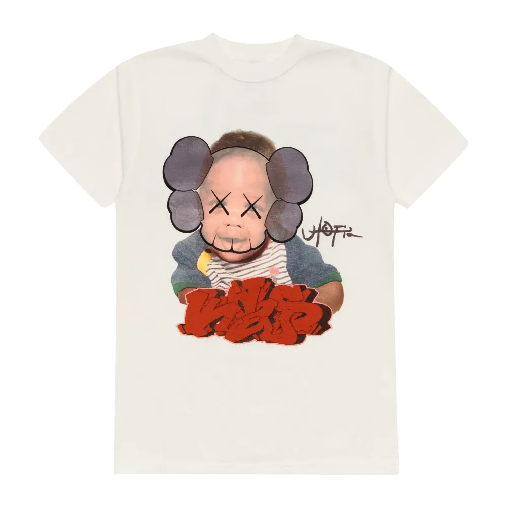 Travis Scott Utopia x KAWS Portrait Tee White ||Plus New