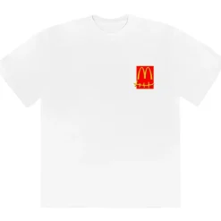 Travis Scott x McDonald's Action Figure Series T-Shirt White ||Plus Sale
