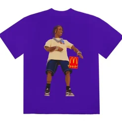 Travis Scott x McDonald's Action Figure Series II T-Shirt Purple ||Plus Online