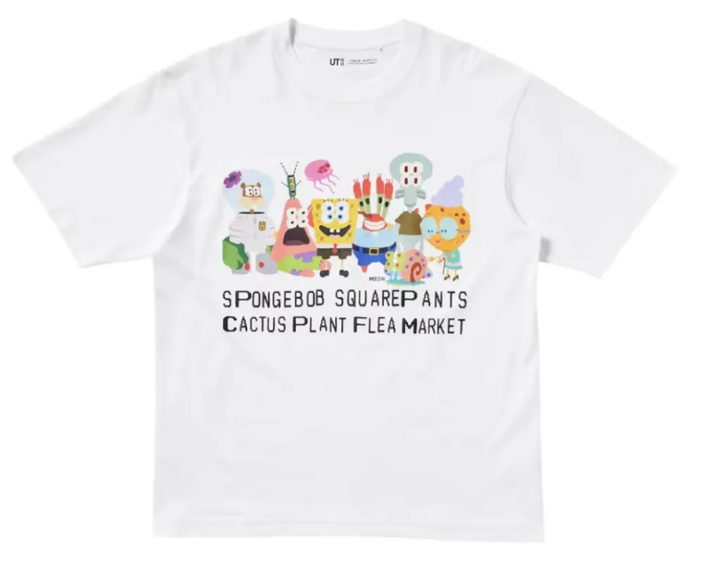 Uniqlo x CPFM Spongebob Squarepants UT Graphic II T-Shirt White|PlusJ Online