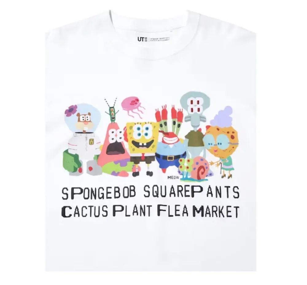 Uniqlo x CPFM Spongebob Squarepants UT Graphic II T-Shirt White|PlusJ Online