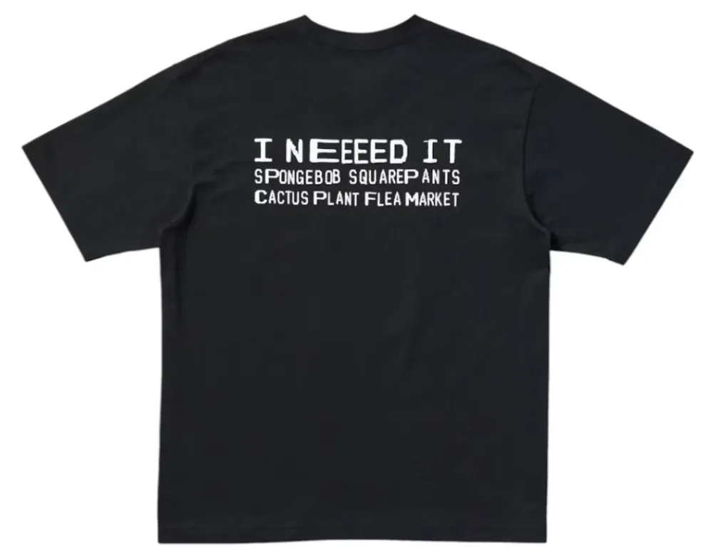 Uniqlo x CPFM Spongebob Squarepants UT Graphic T-Shirt Black|PlusJ Hot