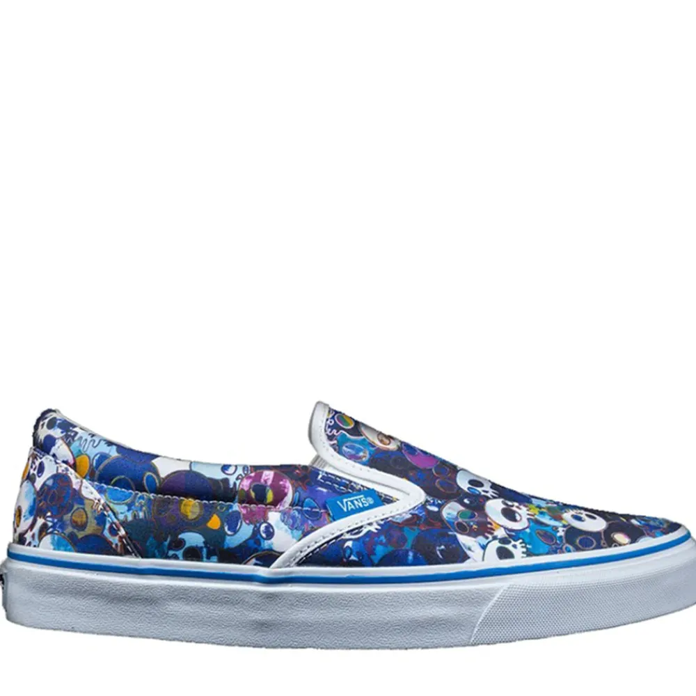 Vans Slip On Murakami Blue Skulls ||Plus Fashion