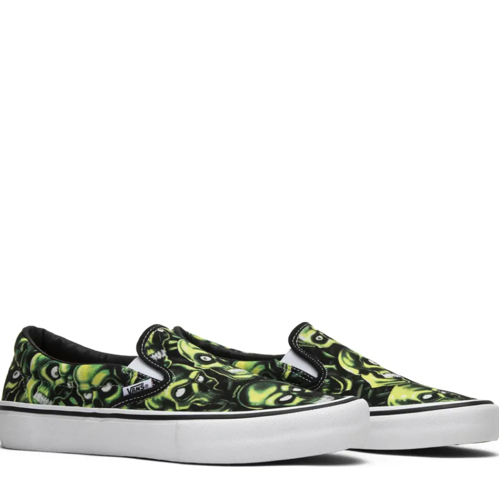 Vans Slip-On Supreme Skull Pile (Green) ||Plus New