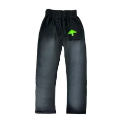 Vertabrae C2 Sweatpants Black/Green ||Plus New