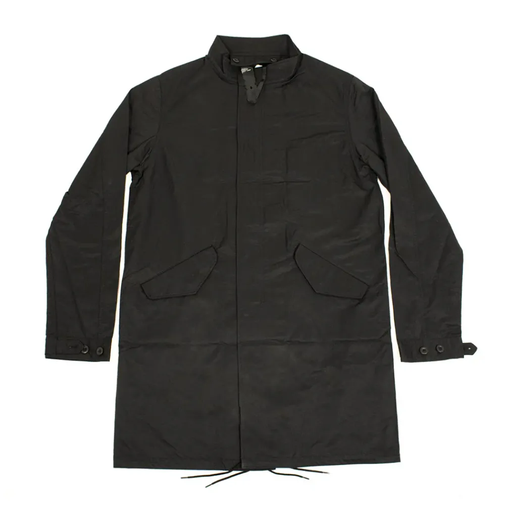 VLONE Bone Trench Coat Black ||Plus Outlet