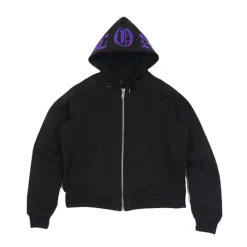 VLONE Canvas Hoodie Black/Purple ||Plus Hot
