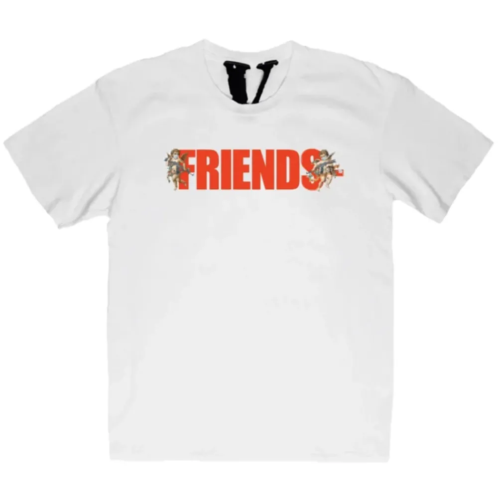 Vlone Friends Angels Tee White ||Plus Hot
