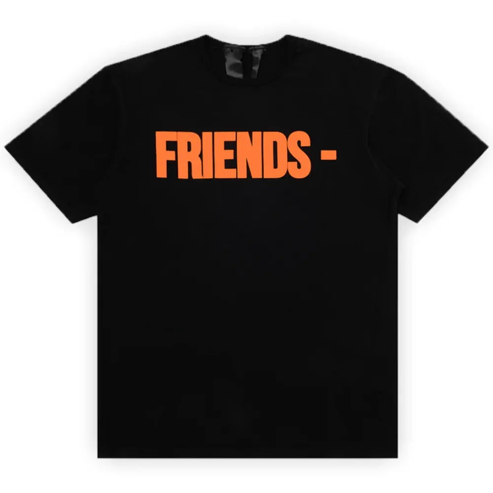 Vlone Friends Tee Black/Orange Tee ||Plus Fashion